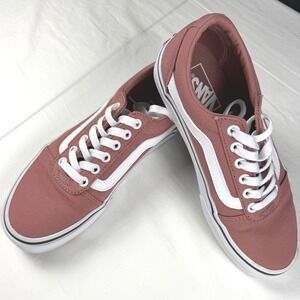 Vans Ward Low Sneakers Womens 7.5 Rosewood‎ Pink Canvas Skateboard Shoes Women